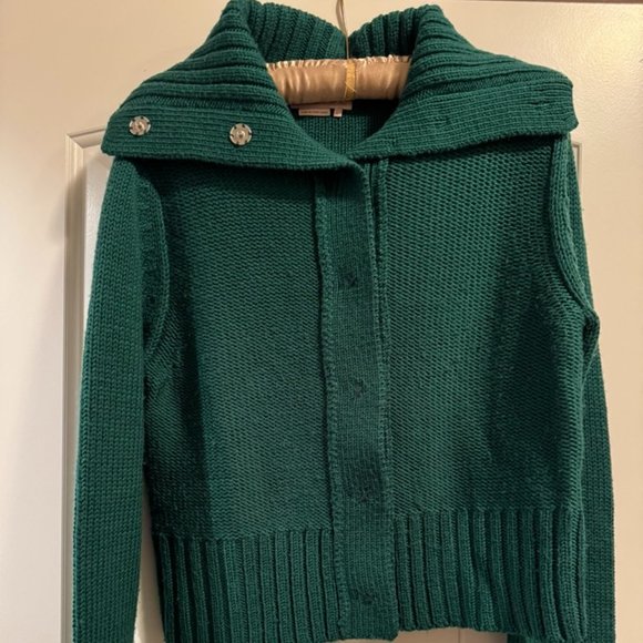 Super cute chunky hunter green sweater - Picture 1 of 3